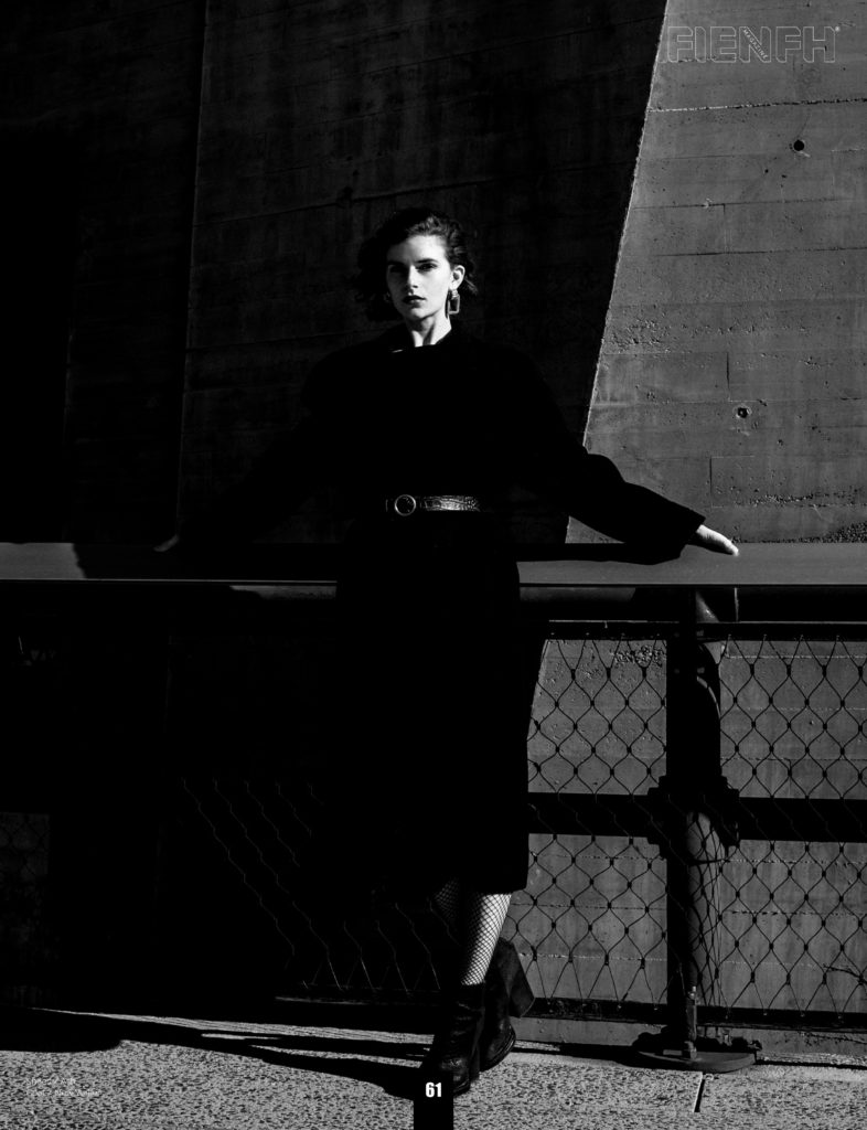 edito Fienfh magazine fashion photography in black and white