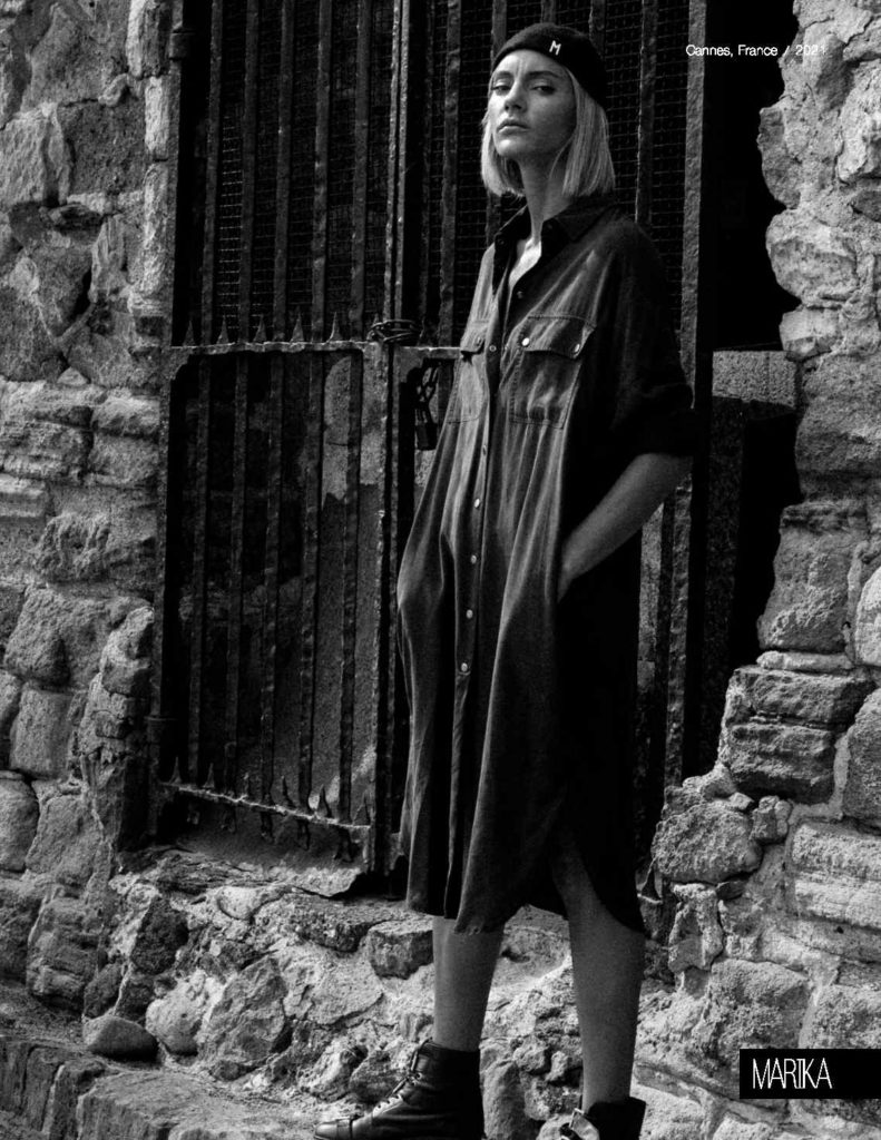 edito Marika magazine fashion photography in black and white