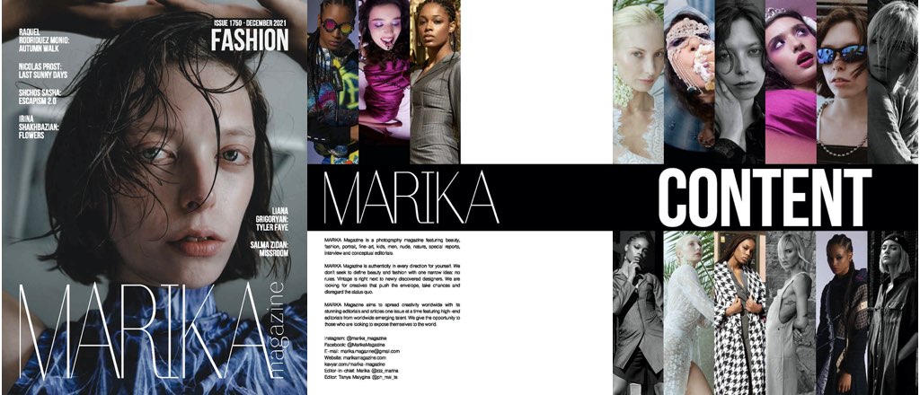 edito Marika magazine fashion photography